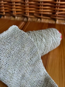 Пряжа для вязания Хлопок с люрексом