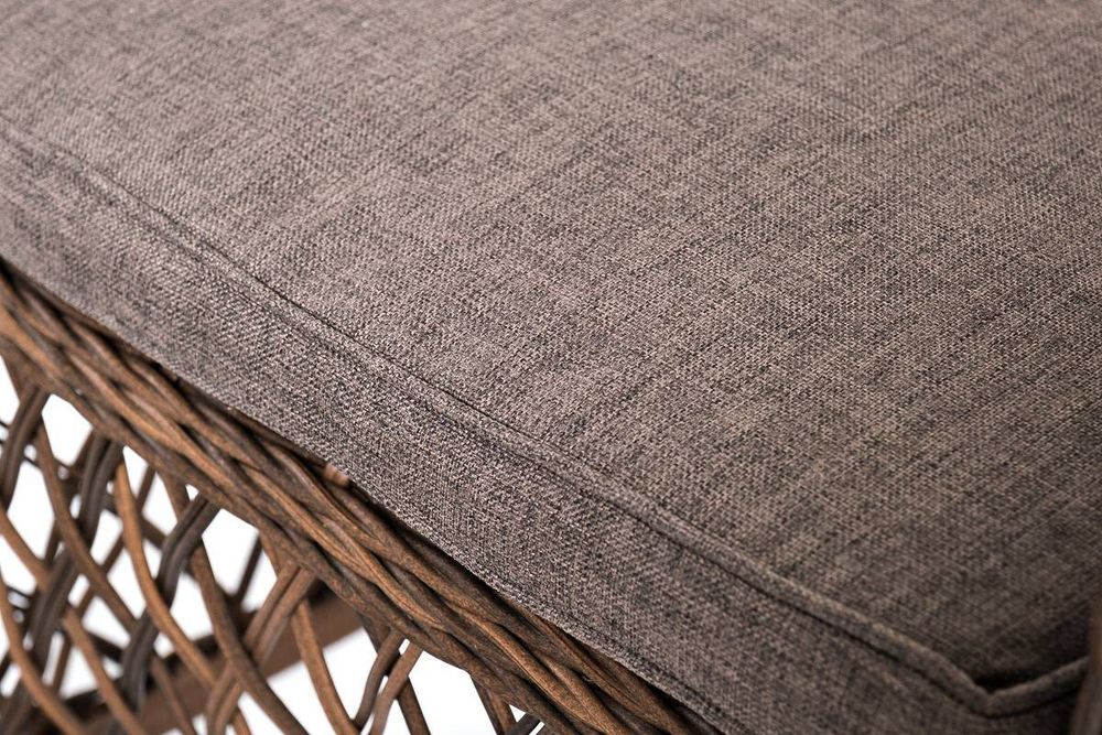 "Асти" лаунж-зона из искусственного ротанга на 4 персоны, цвет коричневый