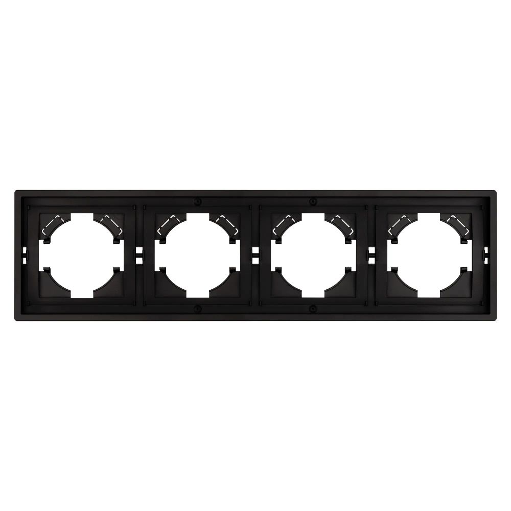 Рамка пластиковая FRM-TENDO-PL-4-BK (Arlight, Черный) 053848