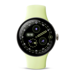 Умные часы Google Pixel Watch 4, 41 мм, Wi-Fi, ремешок цвета «лемонграсс» Корпус цвета «шампанское» из переработанного алюминия, ремешок из фторэластомера с покрытием «софт-тач» и застёжкой pin-and-tuck — на запястье обхватом 130–210 мм