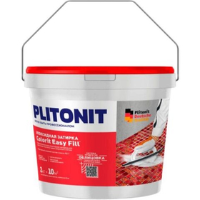 Затирка Plitonit (Плитонит) Colorit Easy Fill 3-компонентная эпоксидная белая 2 кг