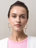 Серьги White Cross Congo Gold