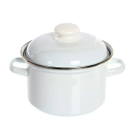 Кастрюля эмалированная 2л цилиндрическая без рисунка С-1610АП2