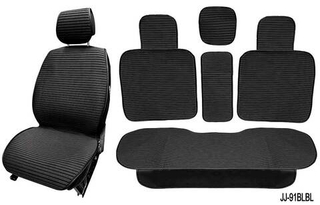 Накидки сидений ПОЛНЫЙ Coolpart MAXIMAL (к-т9пр) - JJ-91-BLBL - Ткань черный/черный