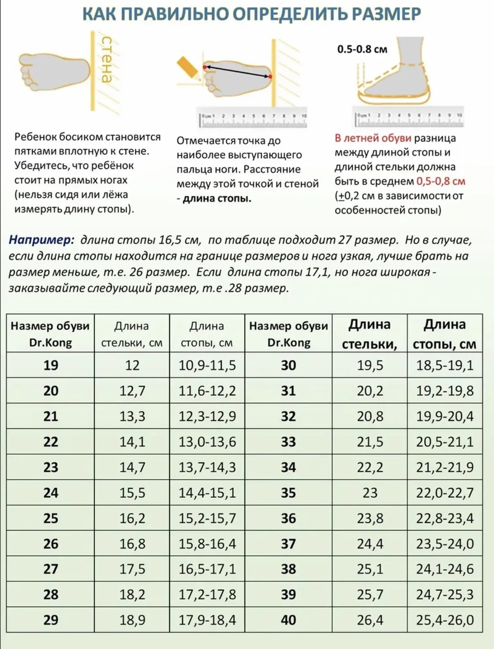 Сандалии детские Dr. Kong 20-22 размеры