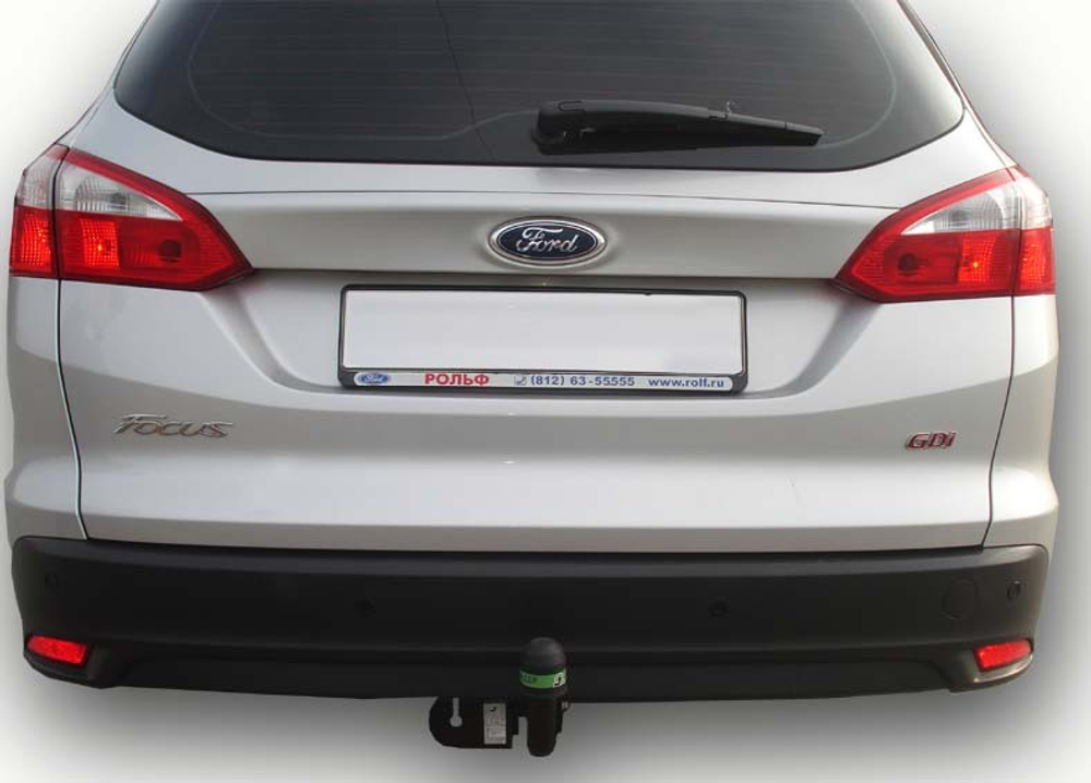 Фаркоп(прицепное) Лидер-Плюс для FORD FOCUS 3 (универсал) 2010- (паспорт и сертификат в комплекте)(без электрики)F119-A
