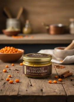 Паштет из индейки с облепихой и корицей