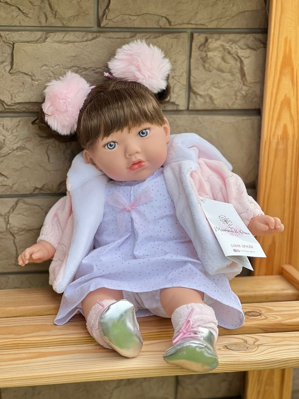 Кукла Marina and Pau 45cм Alina мягконабивная в пакете (M780K)