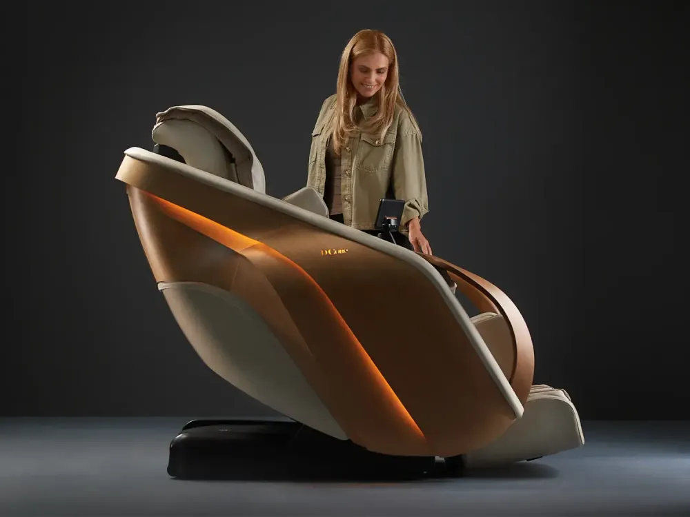 Ультра премиум массажное кресло D.Core 2 Крем