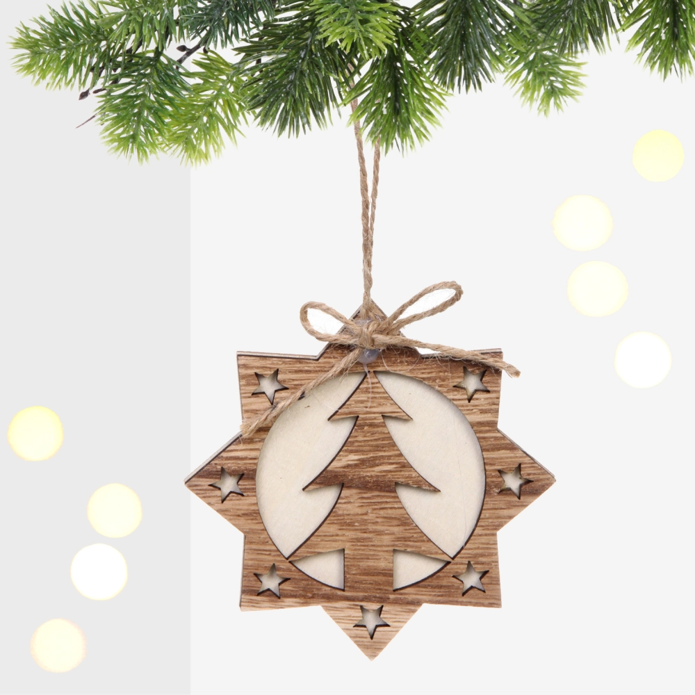 Подвеска «Снежинка - Ёлочка» 10*10 см