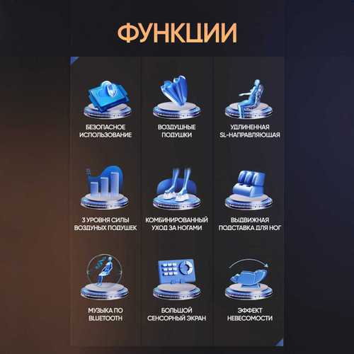 Массажное кресло RelaxMaster Royal Onyx SL, 4D