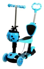 Самокат-каталка 5в1 Slider синий колеса свет, до 25кг SR1NB