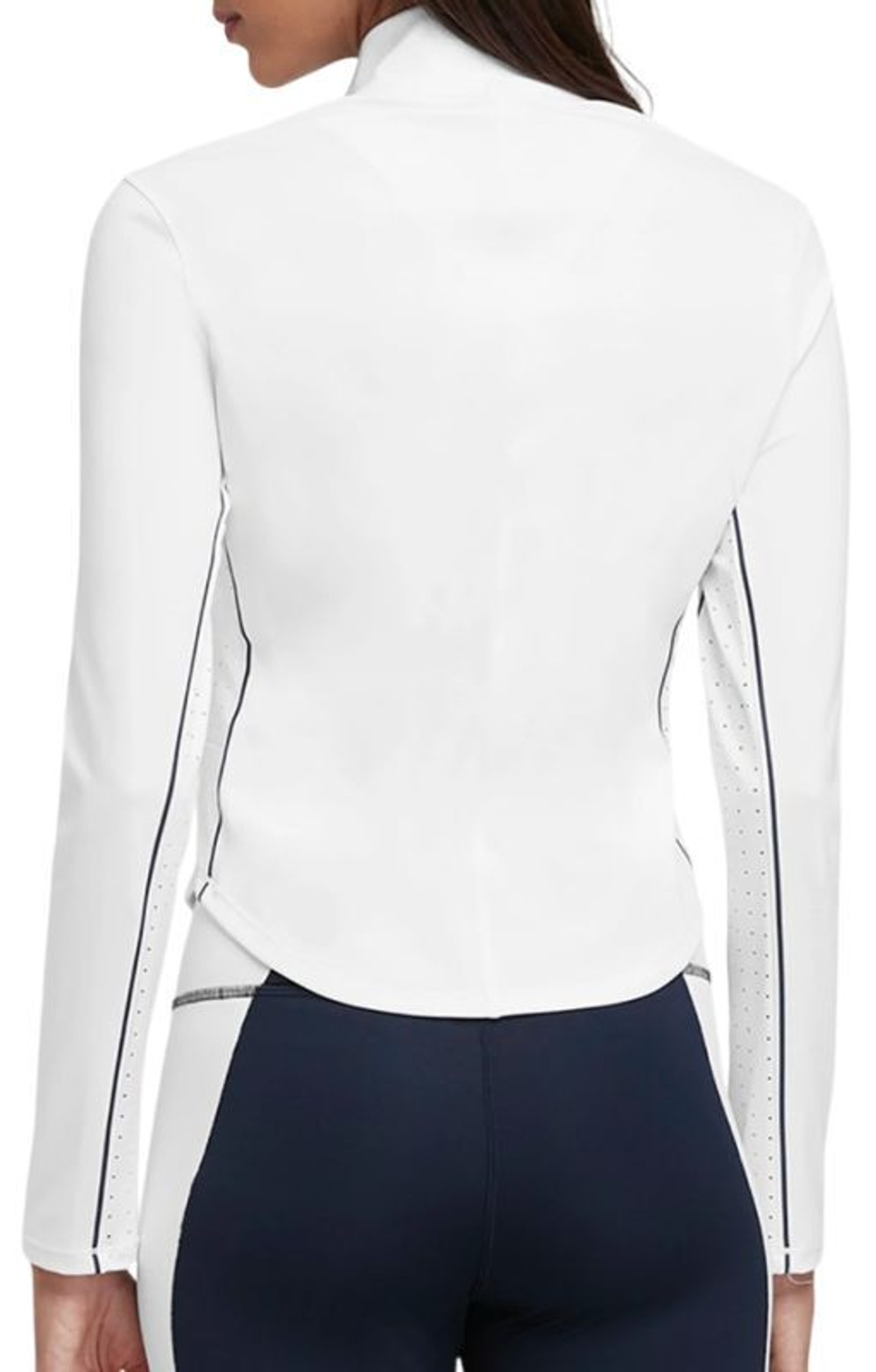 Женская теннисная футболка (dł. Рукава) Wilson Brentwood Half-Zip Longsleeve - белый