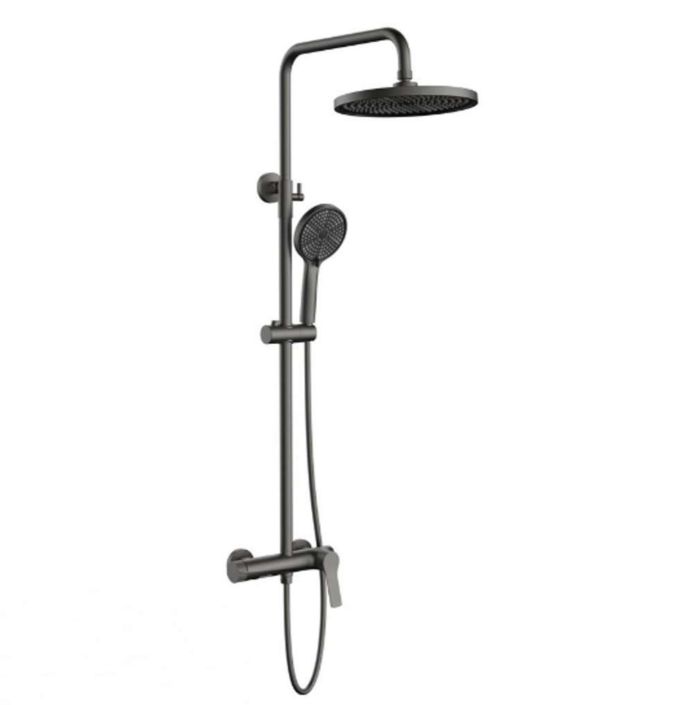 Душевая стойка Arco VSFS-4AR1GM с изливом, вороненая сталь, , шт