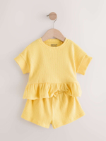 Футболка и шорты в комплекте для девочки Next E51-380, Светло-желтый