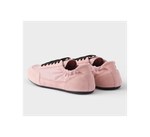 Женские кроссовки Prada Re-Nylon и замша, розовые