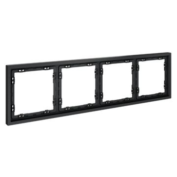 Рамка пластиковая VOLTUM S70 на 4 поста, (графит)