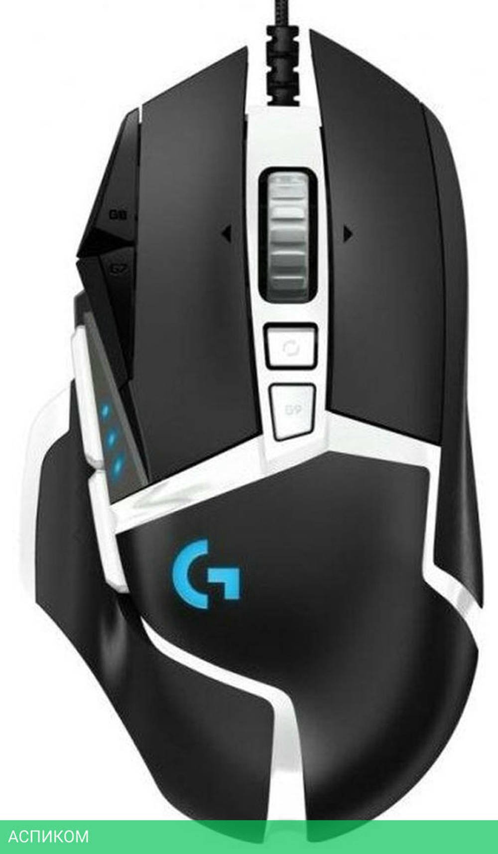 Мышь Logitech G502 Hero SE черный/белый (910-005732)