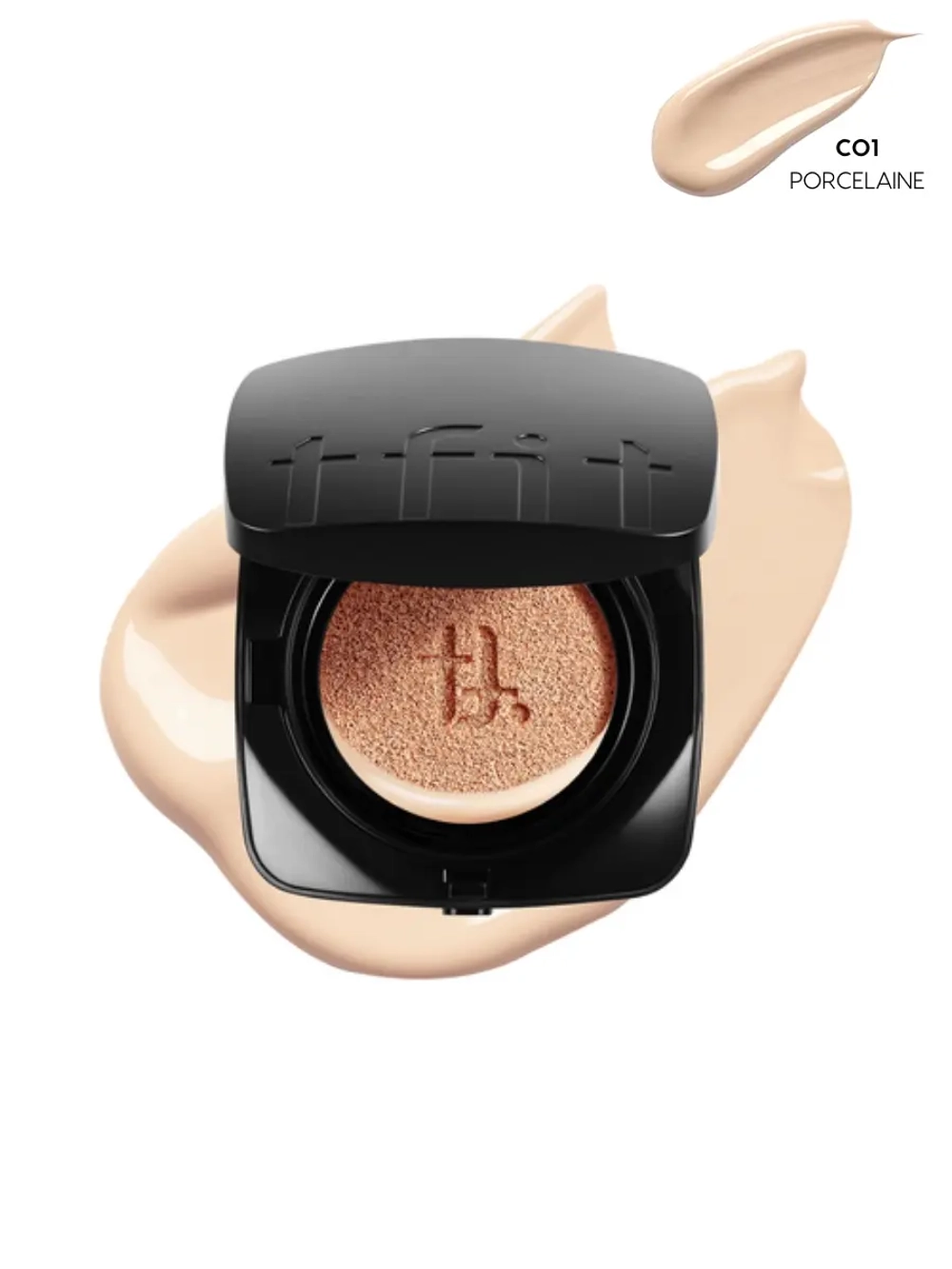 TFIT - КУШОН С АМИНОКОМПЛЕКСОМ И ЭКСТРАКТОМ ШАЛФЕЯ ТОН C01 PORCELAIN LAYERING FIT GLOW CUSHION EX C01 PORCELAIN SPF50+ PA++++, 12 ГР