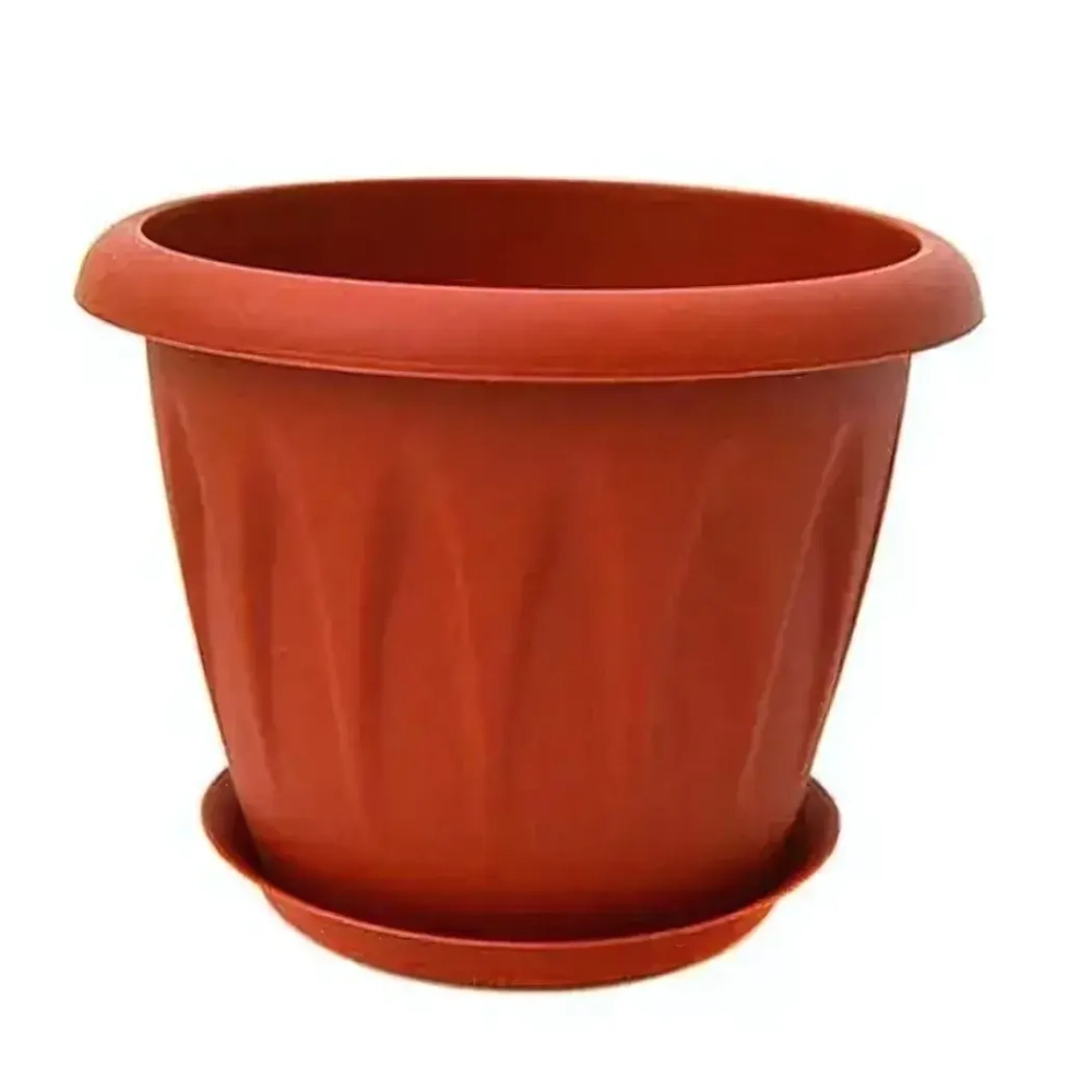 Кашпо АЛИЦИЯ D180мм 2л с поддоном Терракотовый 0,15,18х0,18м