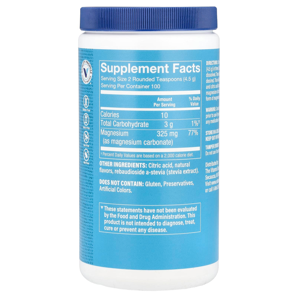 The Vitamin Shoppe, Calm Zone®, магний, малина и лимон, 450 г (16 унций)