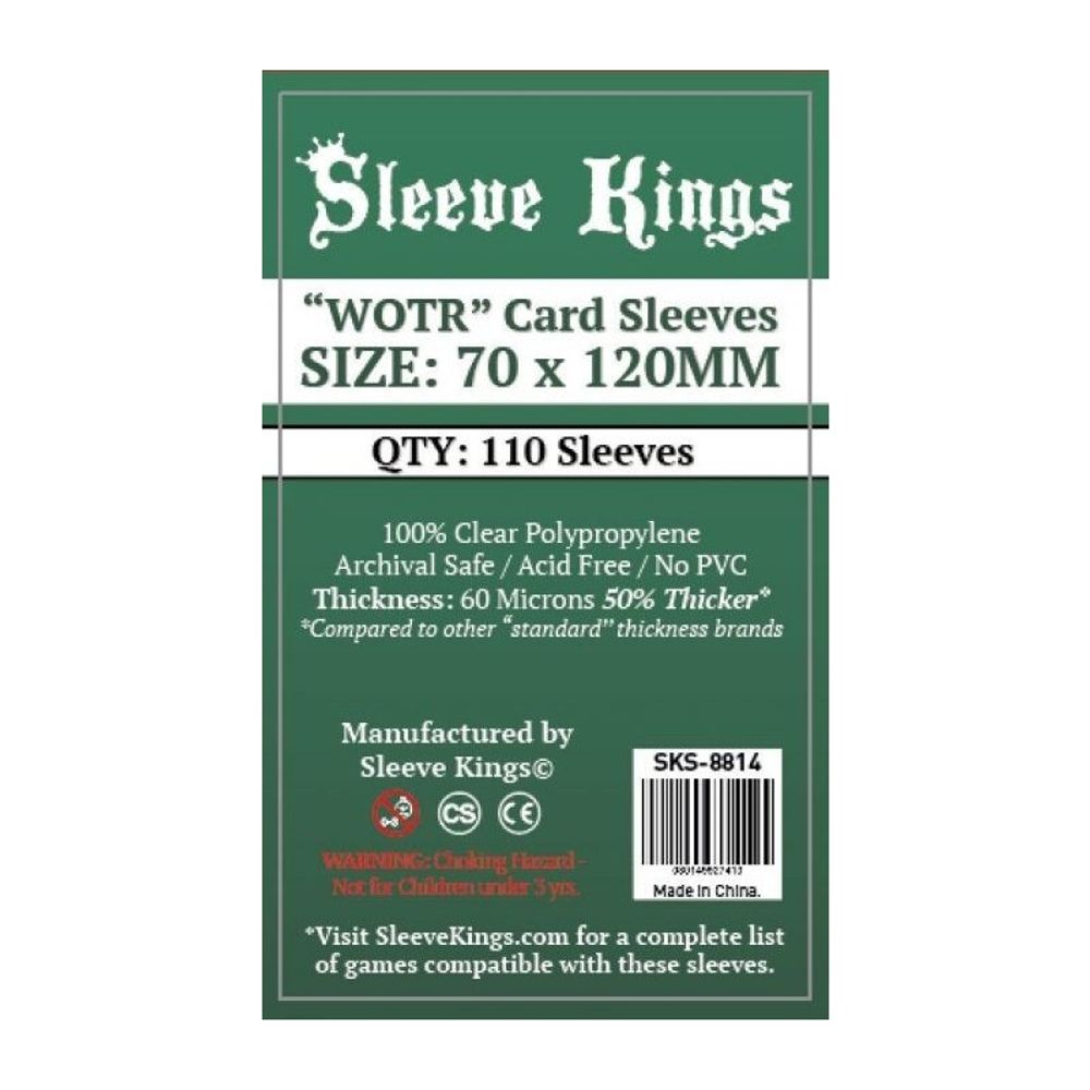 Sleeve Kings WOTR-Tarot Card Sleeves (70x120mm) -110 Pack 60 Microns (MOQ 2)