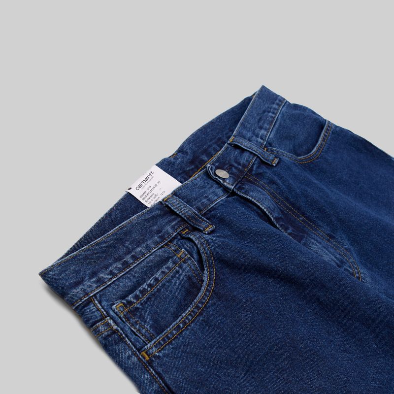 Джинсы мужские Carhartt WIP Landon Pant артикул:I030468_blue_stonewashed - купить в магазине Дайс