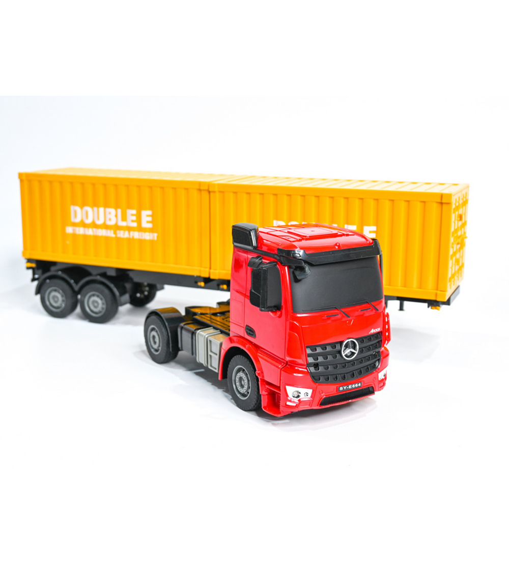 Радиоуправляемый тягач на 2 контейнера Double Eagle Mercedes-Benz Arocs 1/26 2.4G RTR