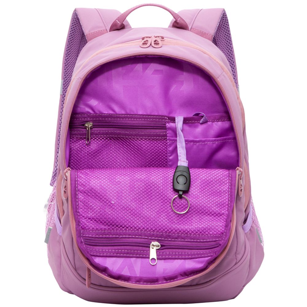 Рюкзак Grizzly, 29*40*20см, 2 отделения, 3 кармана, анатомическая спинка, розовый