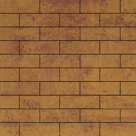 Тротуарная плитка ПРЯМОУГОЛЬНИК 300х100 мм - Листопад гладкий Каир