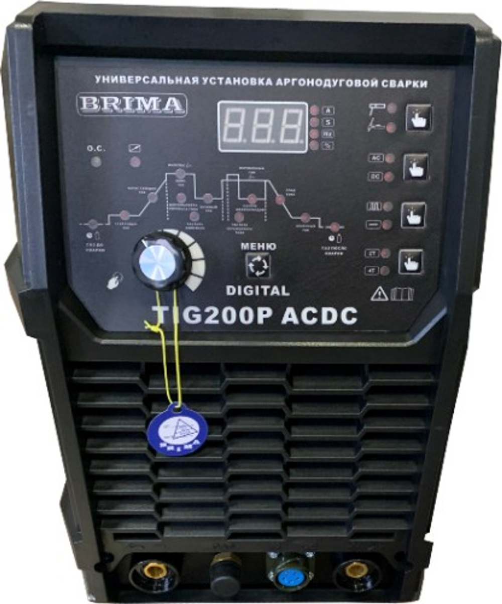 Аппарат аргонно-дуговой сварки Brima TIG-200P AC/DC DIGITAL БП-00000238