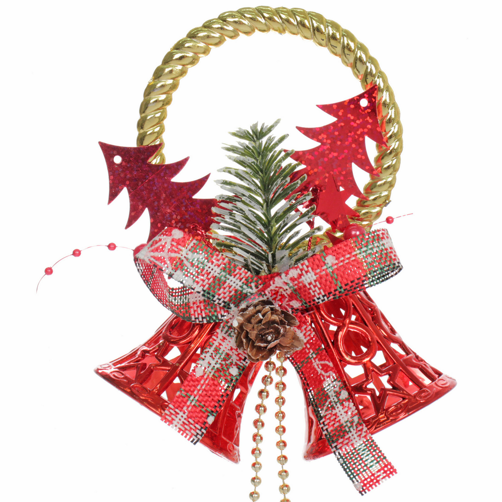 Украшение новогоднее «Волшебный звон» 12*30 см, Красный