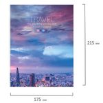 Тетрадь на кольцах А5 175х215 мм, 120 л., твердый картон, клетка, BRAUBERG, "Travel", 404080