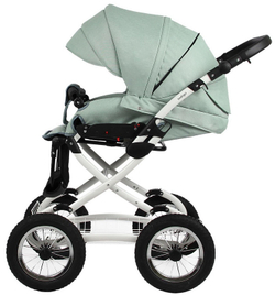 Детская коляска Indigo Barbara 21 Classic 3 в 1 с автокреслом Avionaut Cosmo Ba02 шалфей