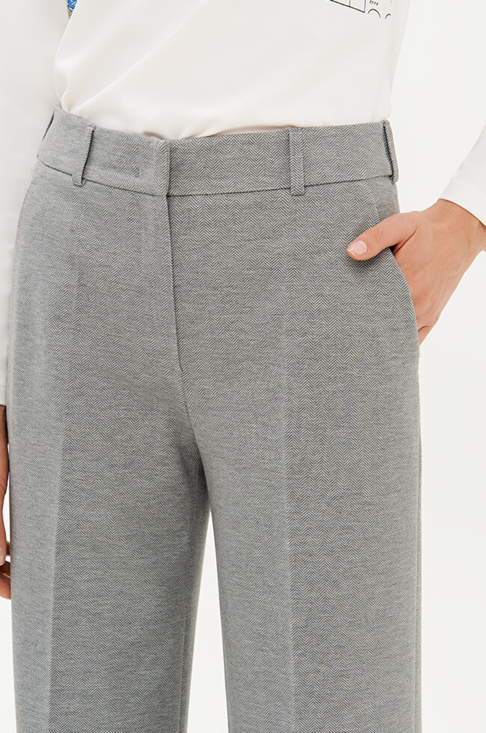 31218 Брюки женские (светло-серый)