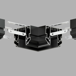TR2026-BK Угловой элемент 90° трека SMART ONE, алюминий, черный