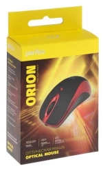 Мышь проводная Perfeo "ORION" чёрный/красный 3 кнопки USB