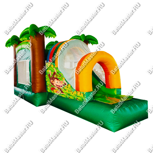 Коммерческий надувной батут "Радужные джунгли", 5*3*3 м