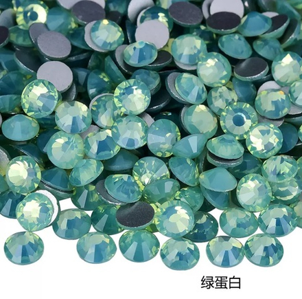 Стразы клеевые, Green opal, P66, SS16, 1440, (F2)