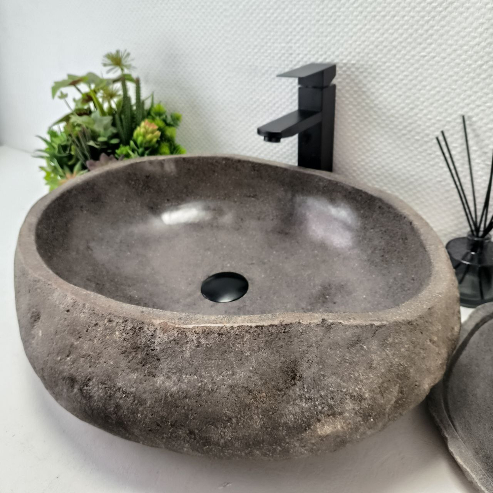 Раковина из речного камня RS-63442 (57*46*16) 0123