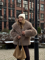 Шуба Slavic girl капучино
