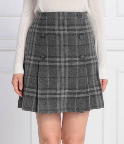 Хлопковая юбка KATHTINA LAUREN RALPH LAUREN - графитовый(200919637)