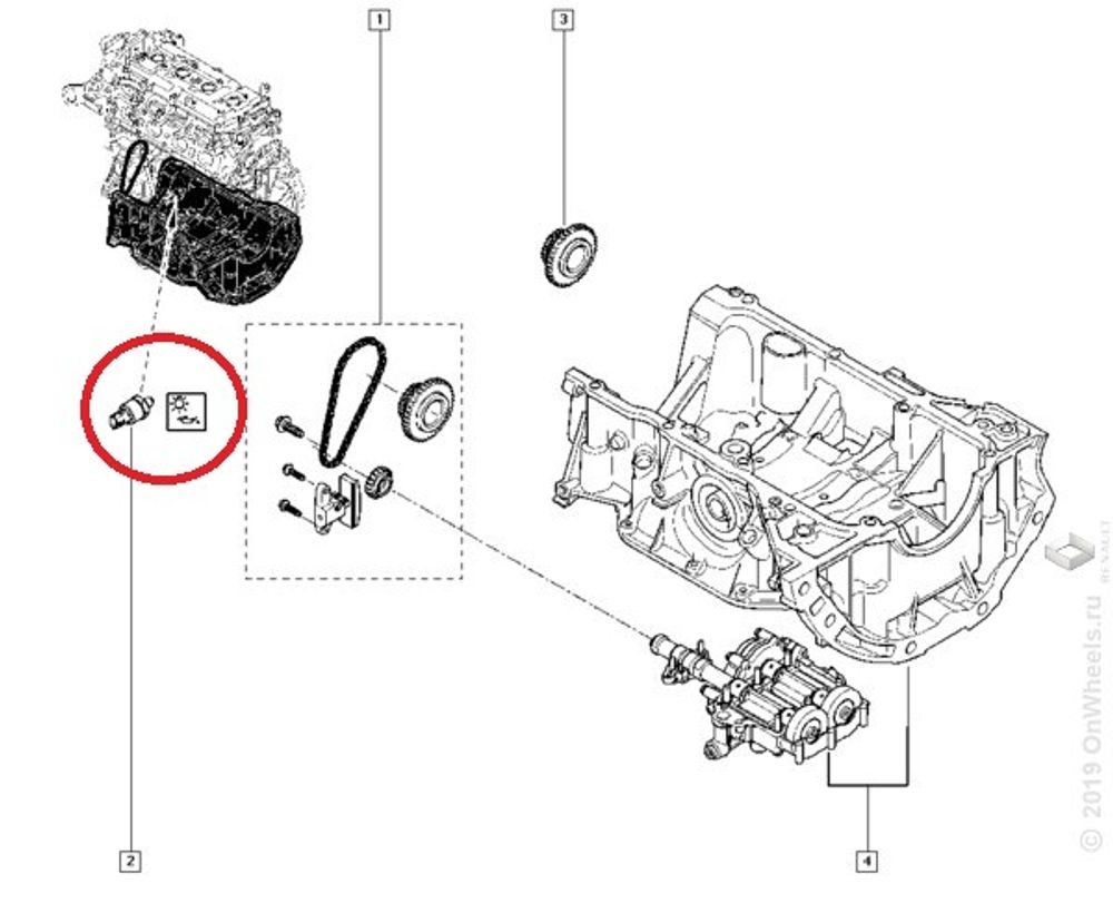 Датчик давл. масла Renault Duster (Renault)