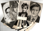 №14 Открытки Артисты и актёры СССР 1960–1970-е г. 25 штук. Чёрно-белые, чистые, без повторов