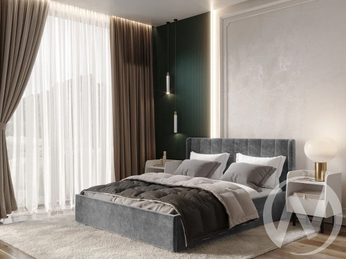 Кровать 1;6 КР-18 Версаль (грифельный)