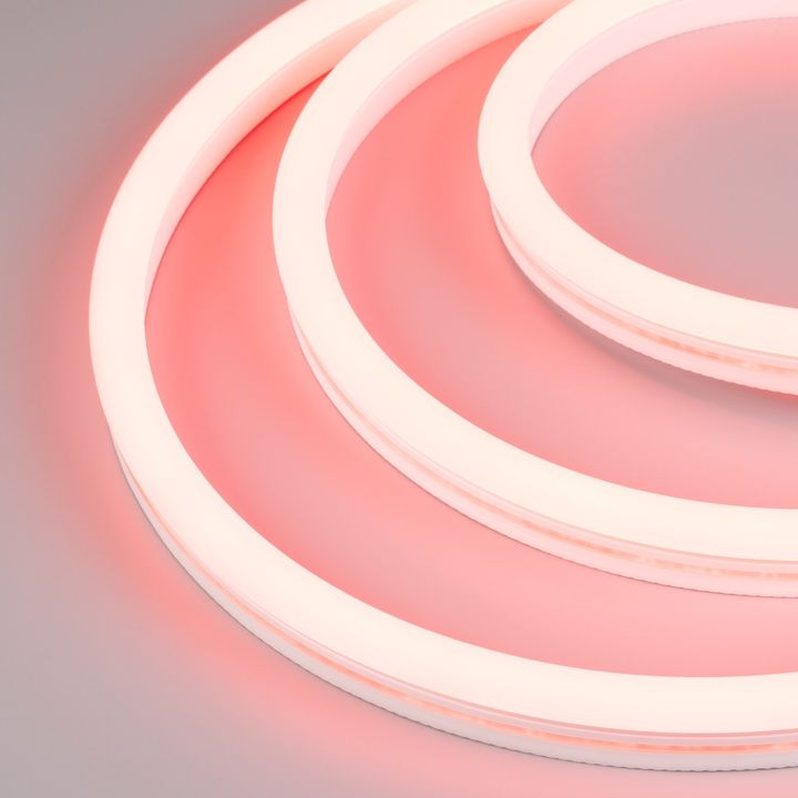 Светодиодная лента герметичная WAVE-SIDE-A120-12x25mm 230V Red (12 W/m, IP67, 50m, wire x2) Arlight 051942