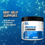 EVLution Nutrition, креатин и L-аргинин, без добавок, 200 г (7,05 унции)