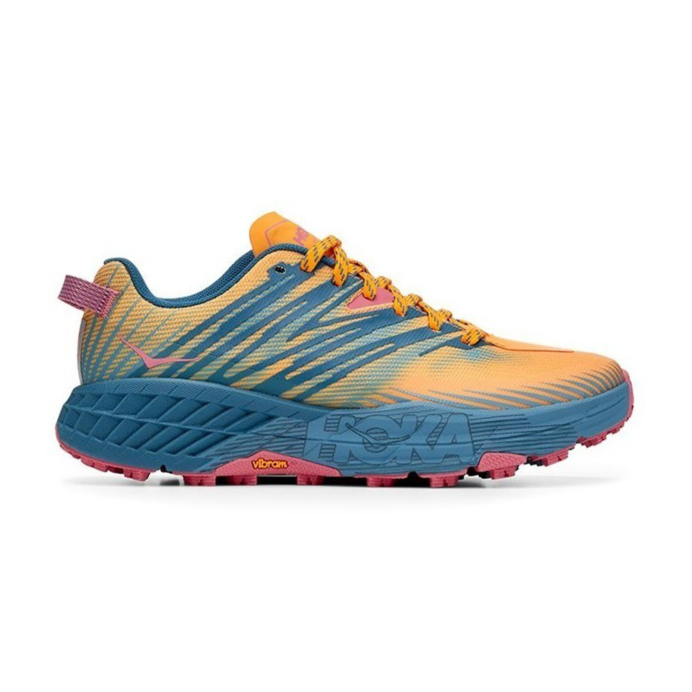 Кроссовки женские HOKA W SPEEDGOAT 4 Saffron / Provincial Blue