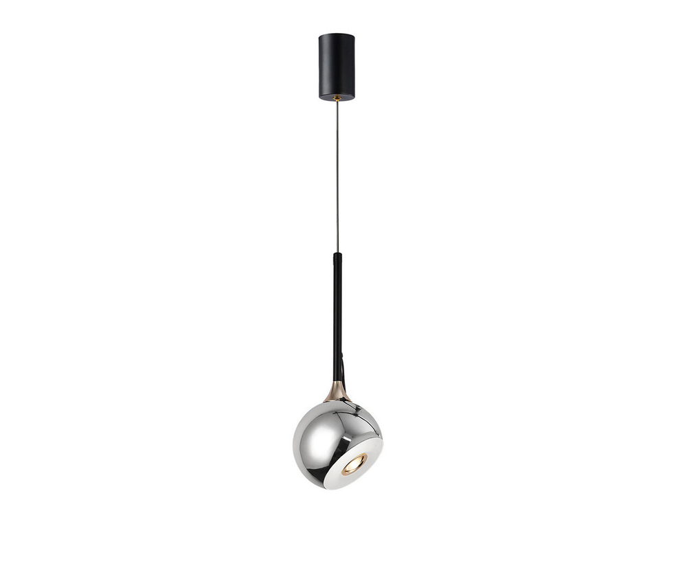 Подвес Тимо хром d12 h165 Led 8W (4000K) с лифтом
