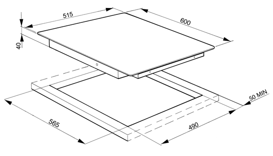 Электрическая варочная панель Smeg SE630TCE2